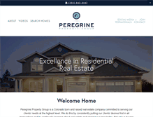 Tablet Screenshot of peregrine-home.com
